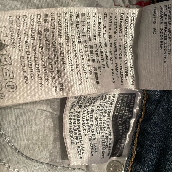 Levi's Limited 721 Side-Tape Logo High-Rise Skinny Jeans - Picture 7 of 7